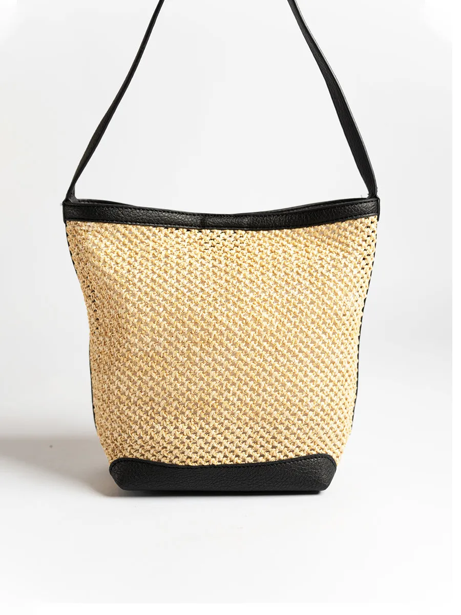 Felicia Raffia Tote Bag