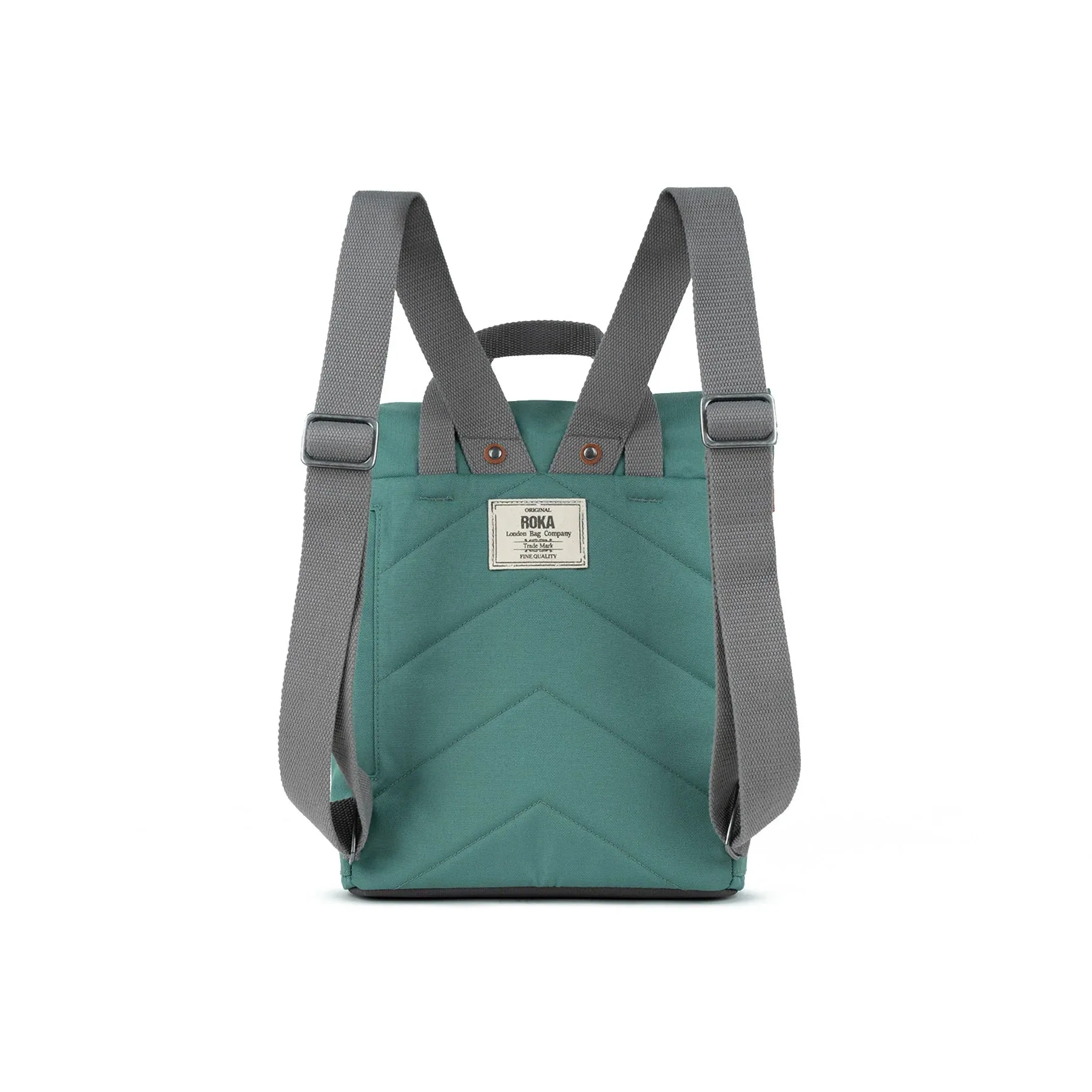 Finchley A Medium Recycled Canvas Backpack - Sage