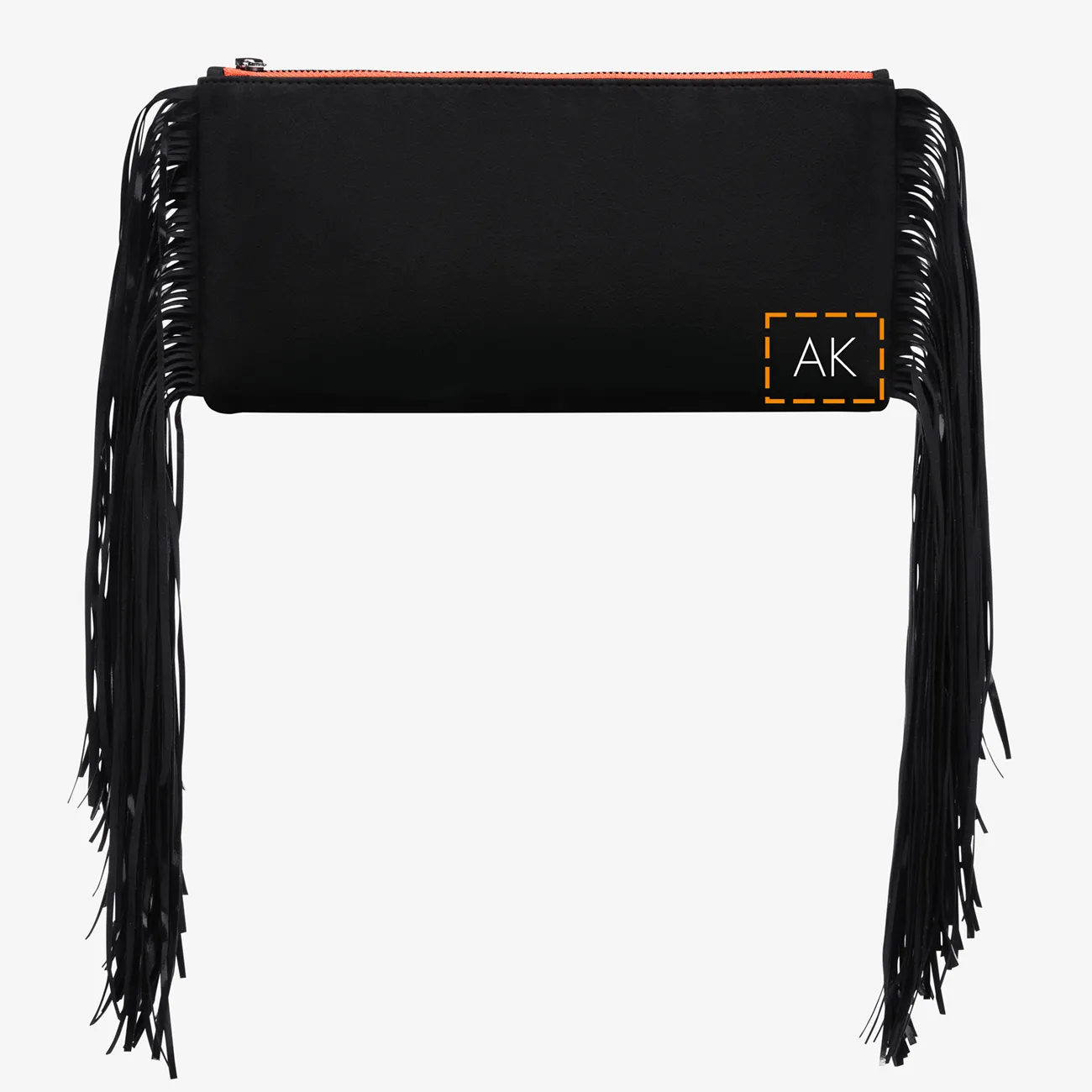 Fringe Clutch "Midnight Black"