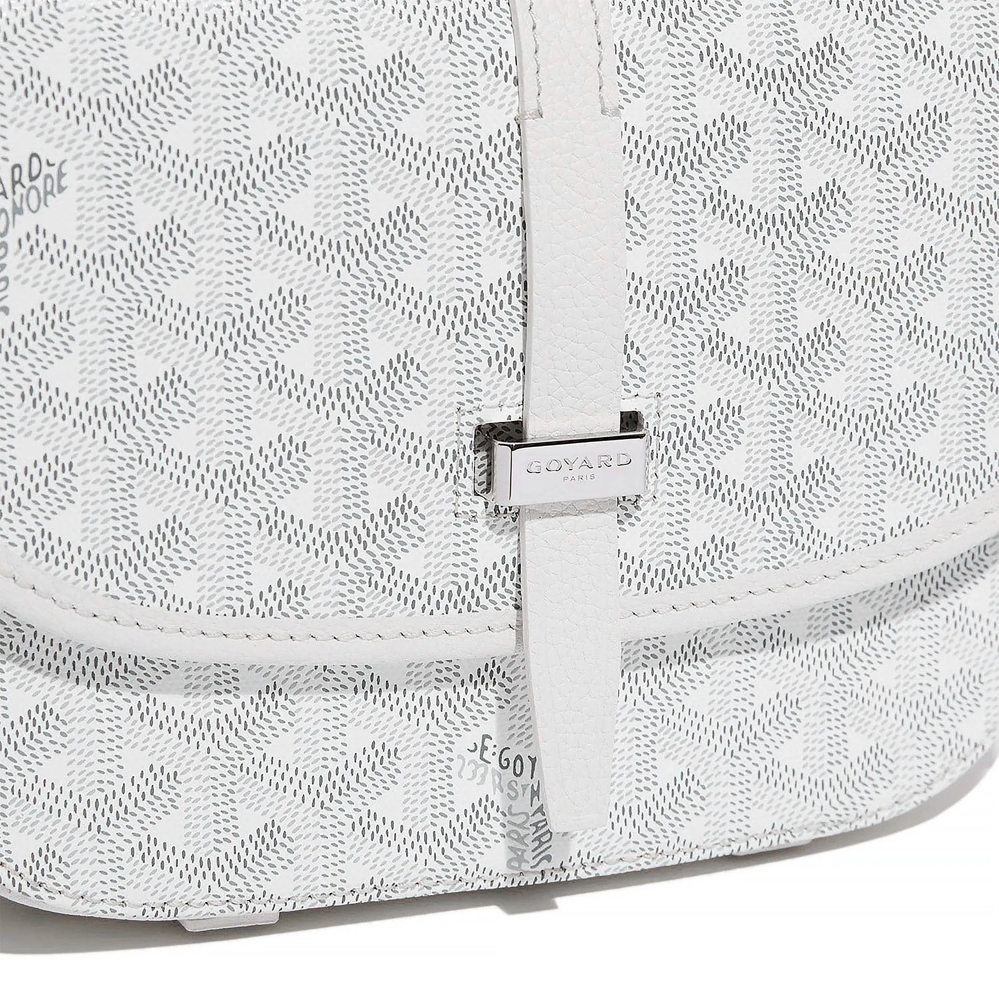 Goyard Goyardine Belvedere II White PM Messenger Bag