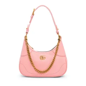 Gucci Pink Calfskin Small Aphrodite Shoulder Bag