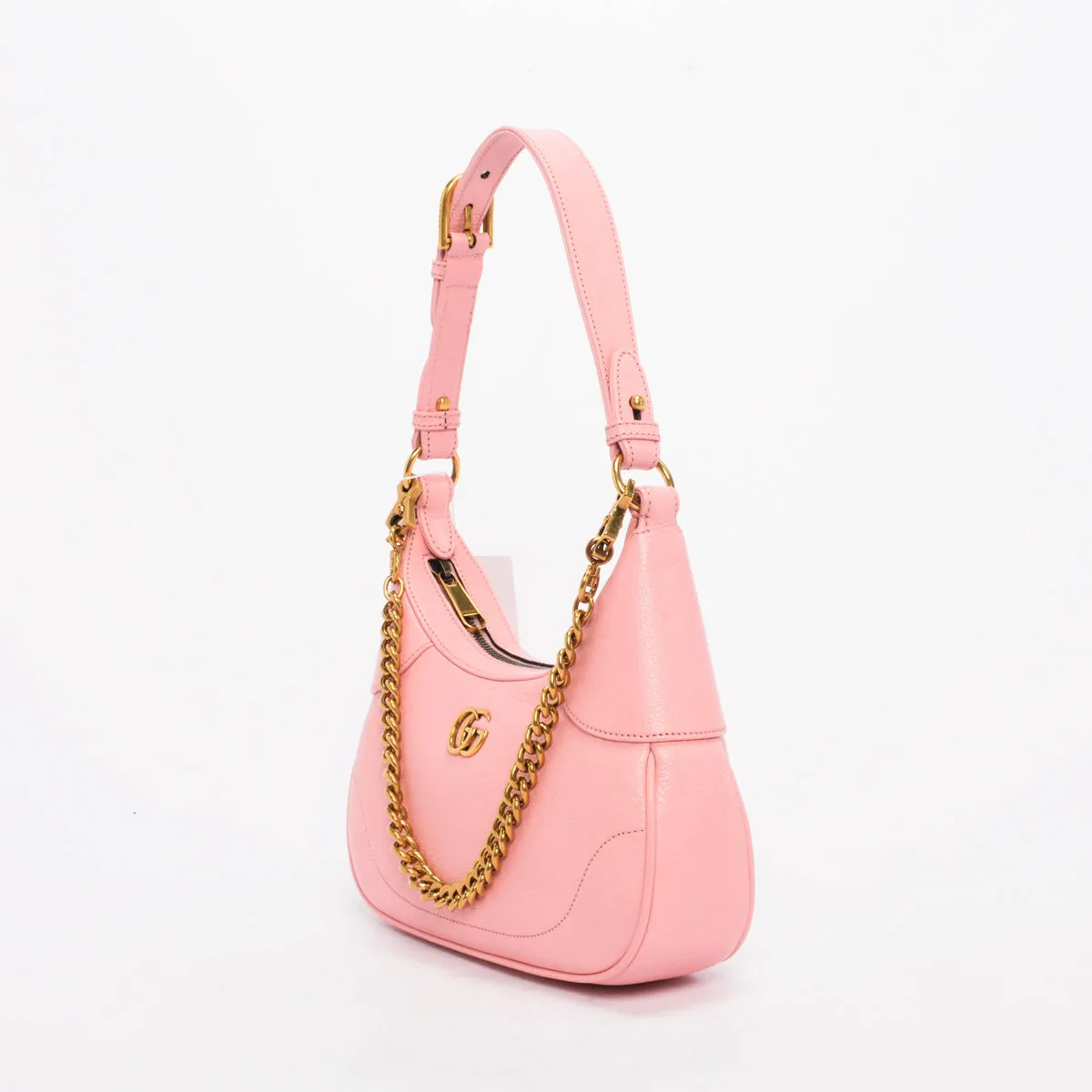 Gucci Pink Calfskin Small Aphrodite Shoulder Bag