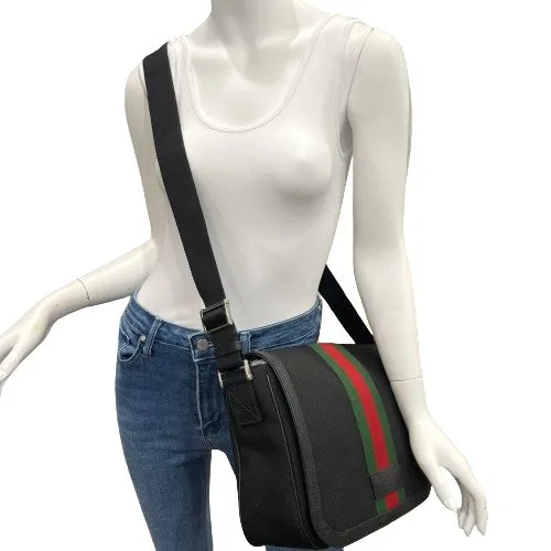 Gucci Techno Canvas Web Messenger Bag