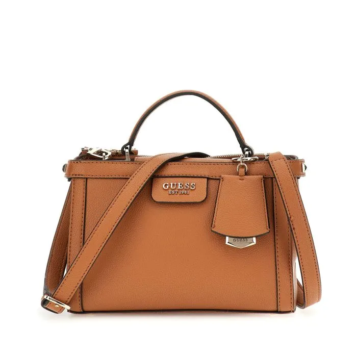 GUESS ECO ANGY SMALL SOCIETY SATCHEL   COLOURS