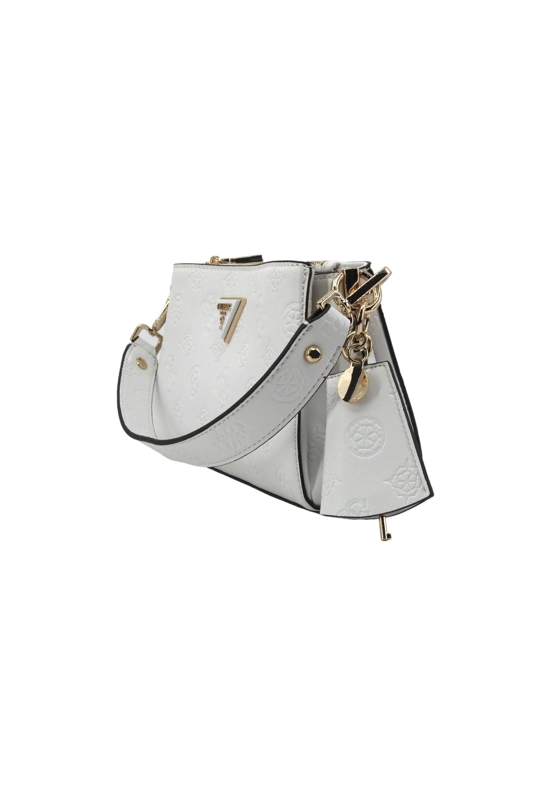 GUESS Jena Borsa Girlfriend Satchel Donna White Logo PG722018