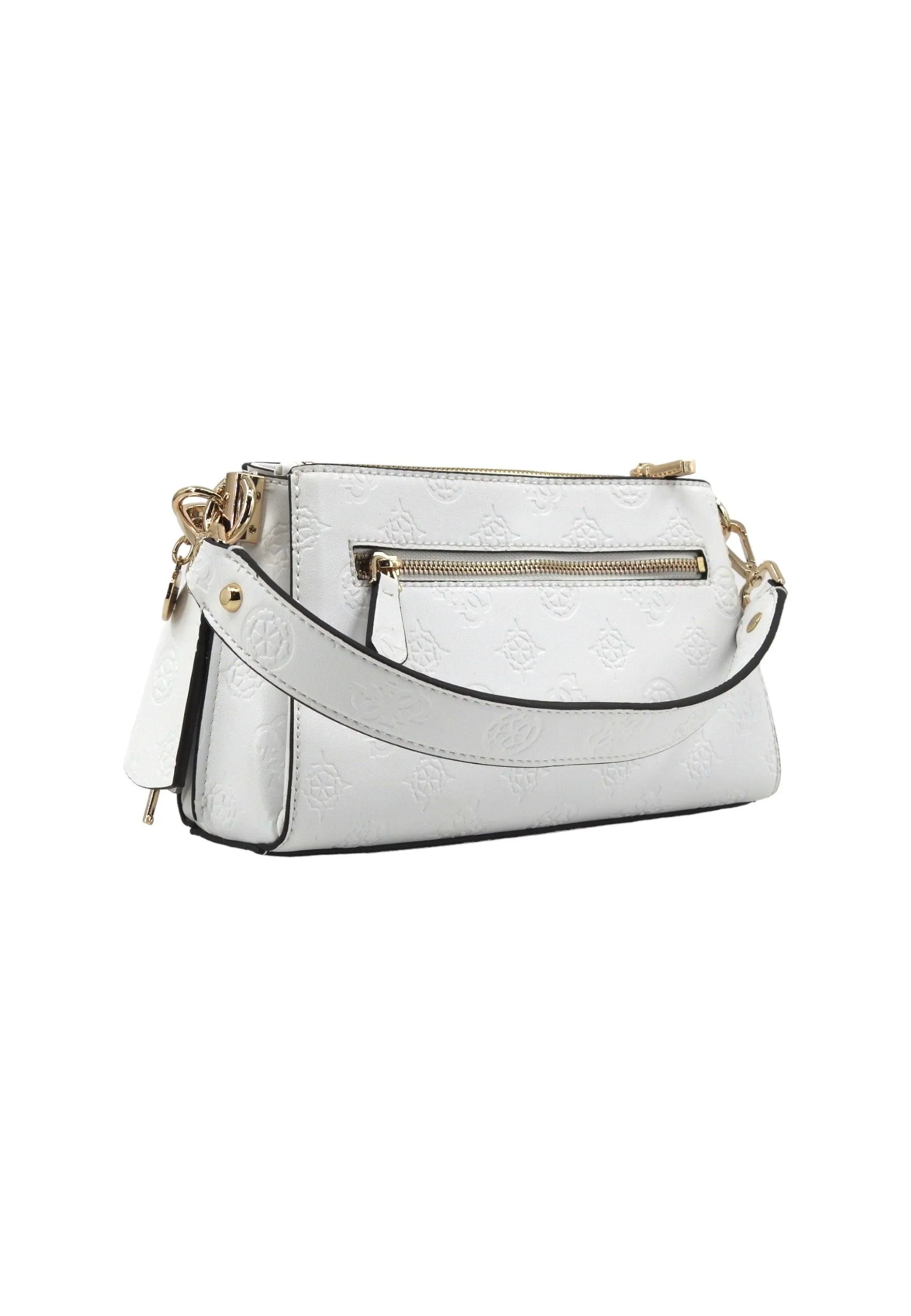 GUESS Jena Borsa Girlfriend Satchel Donna White Logo PG722018