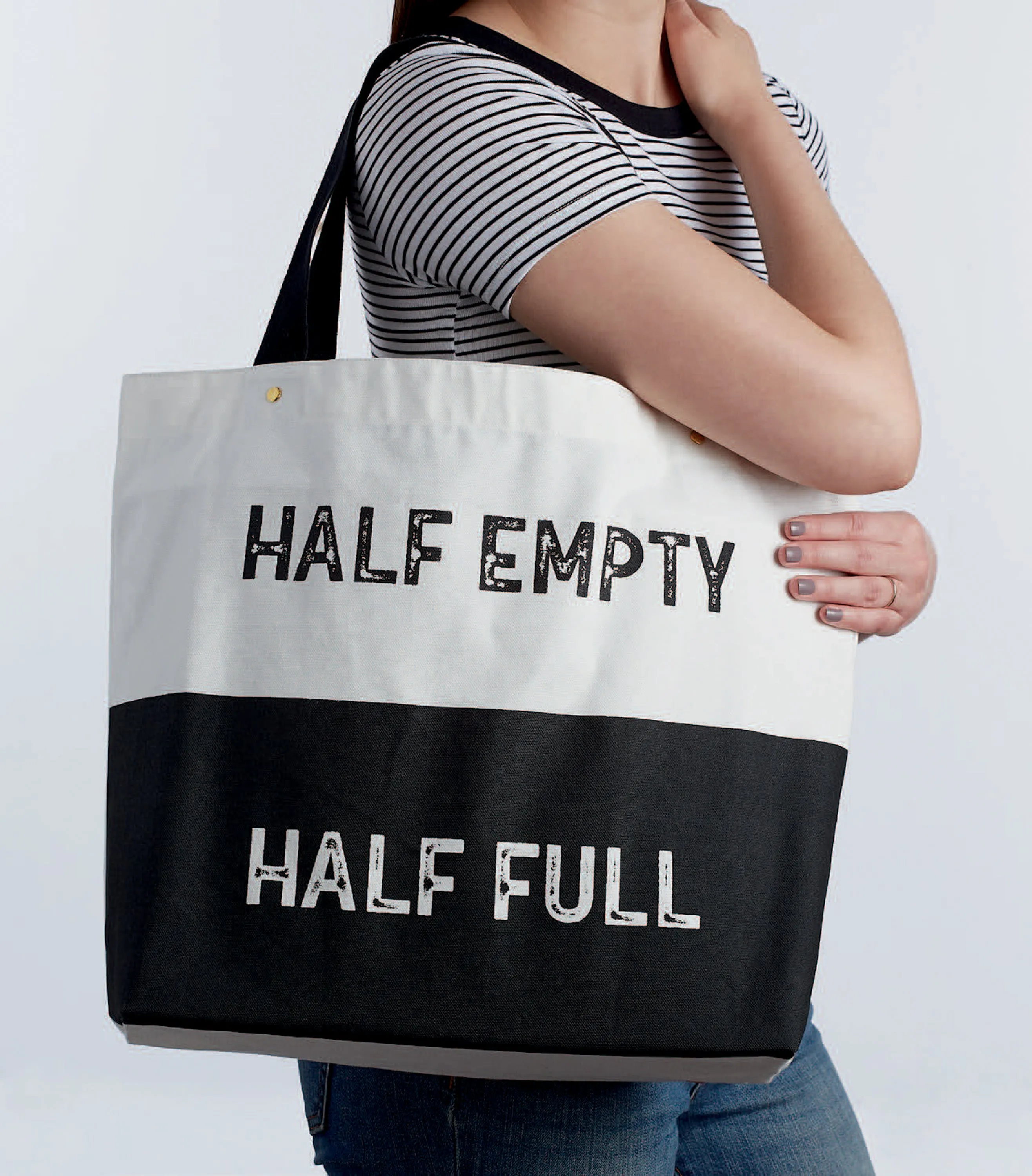 'Half Full' Printed Tote