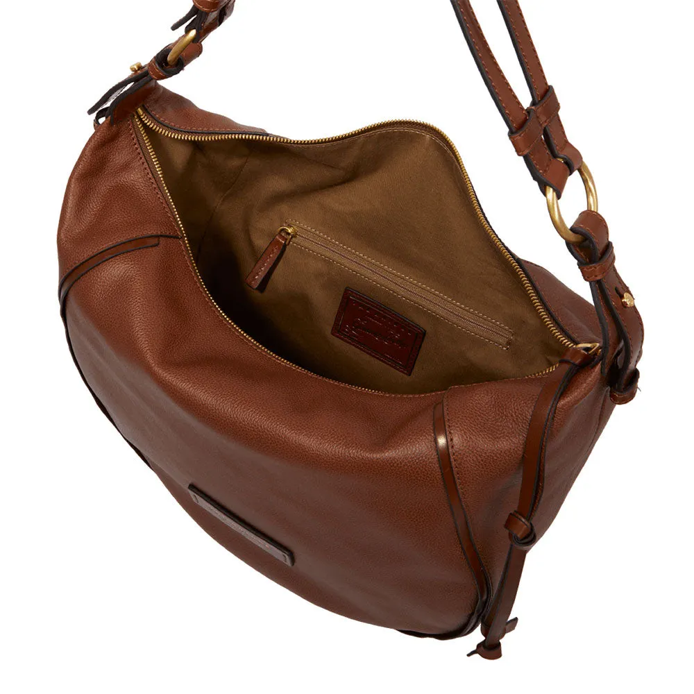 Hobo Bag Donna THE BRIDGE linea Domitilla in Pelle Marrone