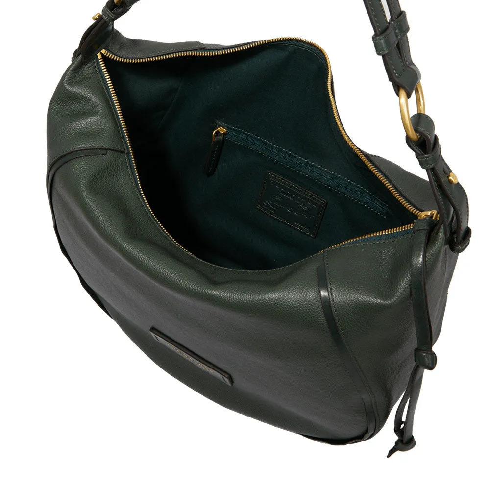 Hobo Bag Donna THE BRIDGE linea Domitilla in Pelle Verde