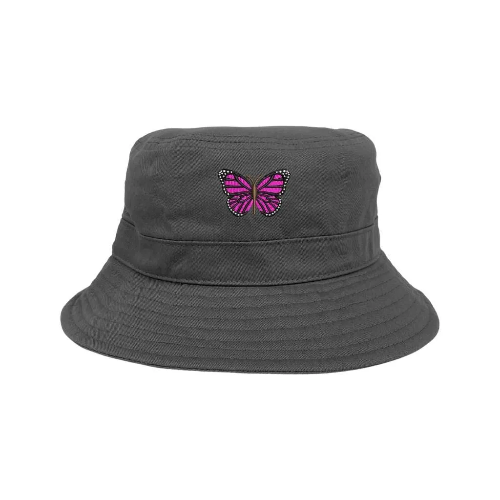 Hot Pink Butterfly Bucket Hat