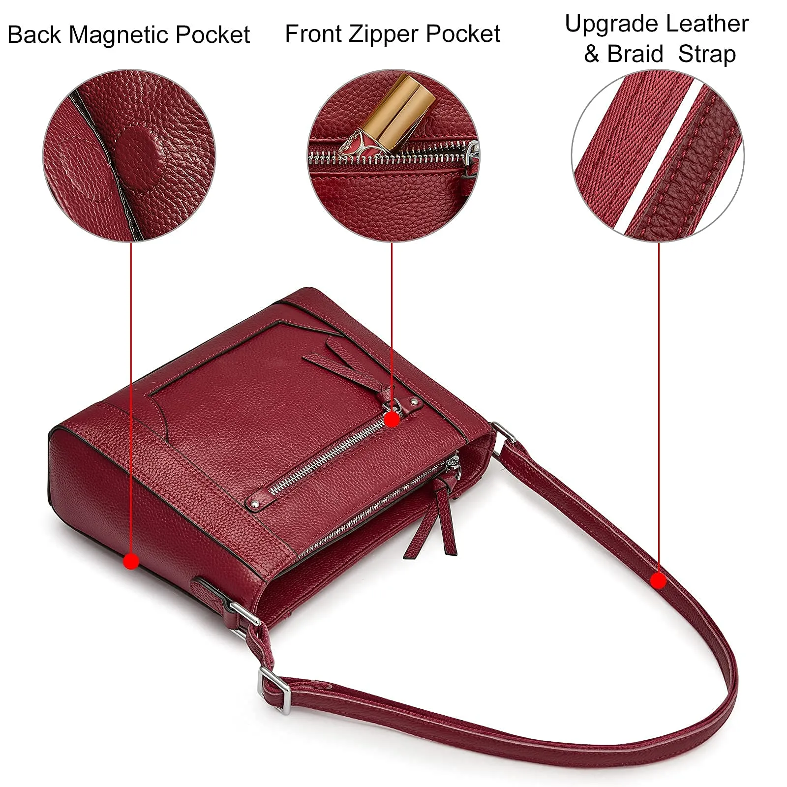 Ladies Leather Crossbody Bag