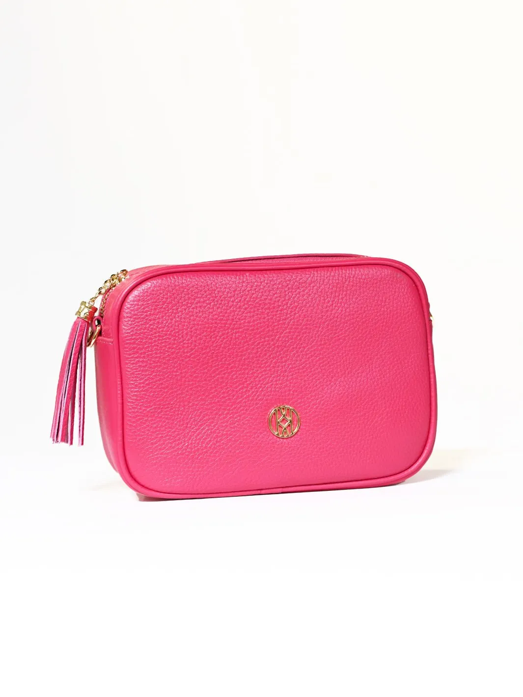 Leather Side Bag Berry