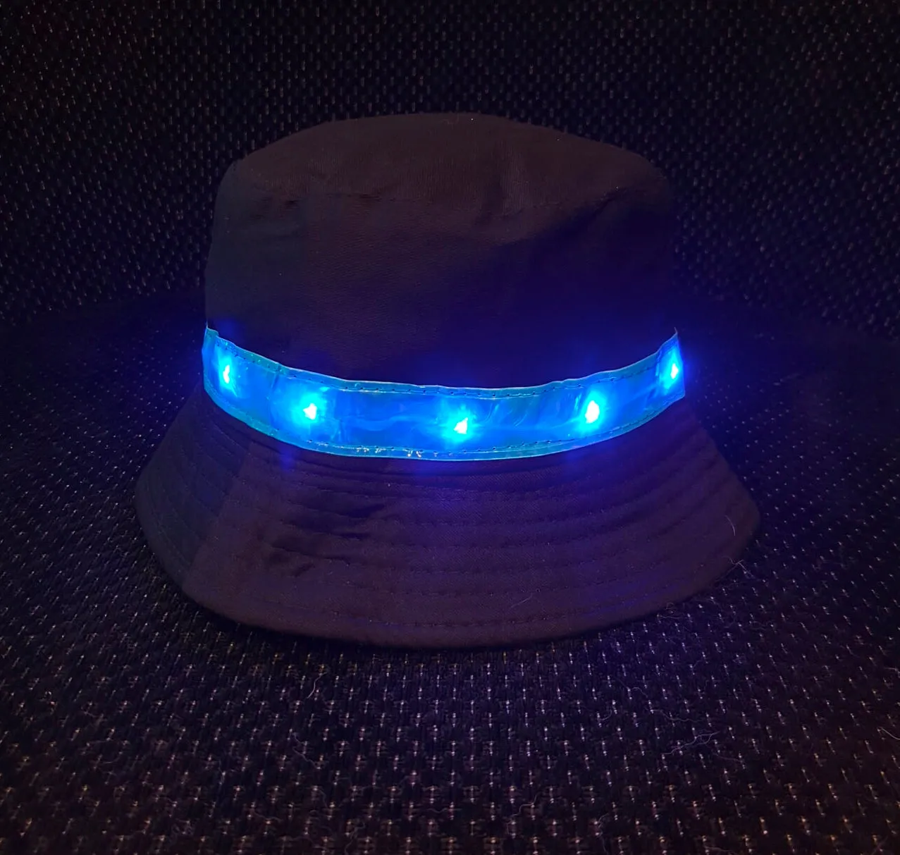 Light-up Black Bucket Hat