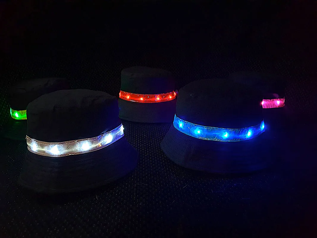 Light-up Black Bucket Hat