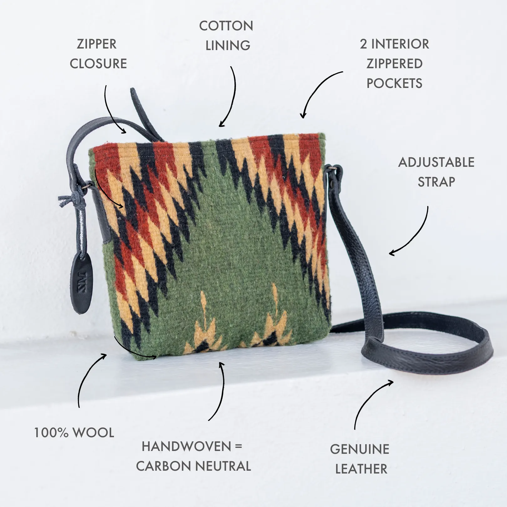 Lightning   Pine Crossbody