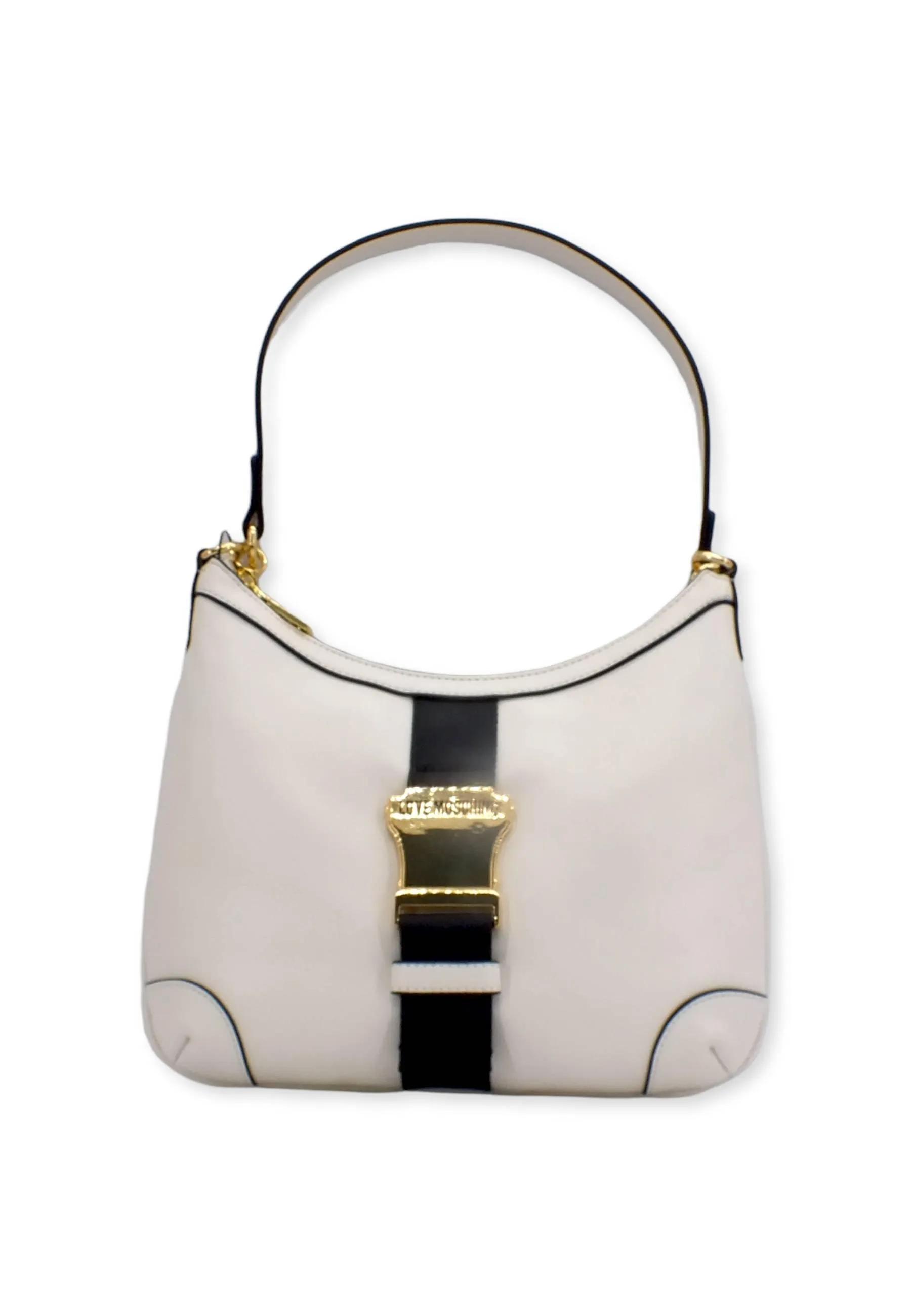 LOVE MOSCHINO Borsa Hobo Bianco Nero JC4366PP0FKH112A