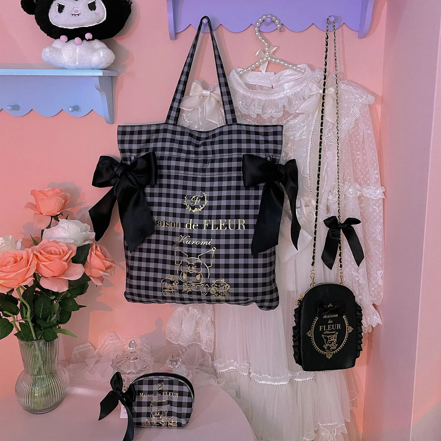 Maison De Fleur x Kuromi Coin Pouch