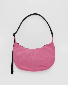 Medium Nylon Crescent Bag Azalea Pink