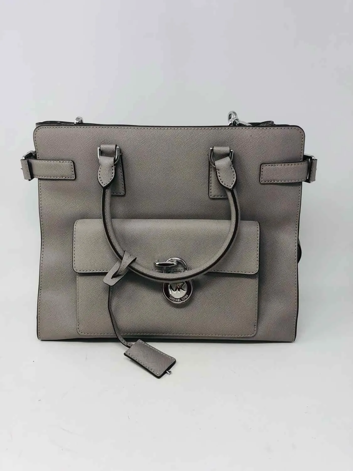 Michael Michael Kors Taupe Saffiano Designer Satchel