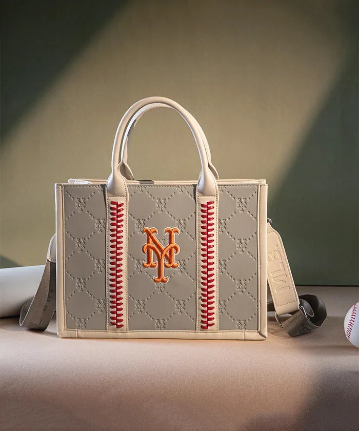 MLB Leather Stitched Tote Bag