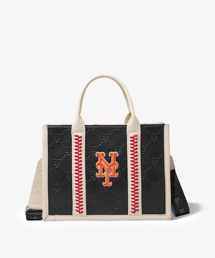 MLB Leather Stitched Tote Bag