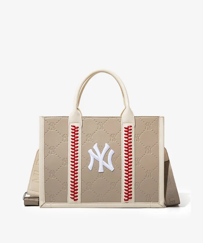 MLB Leather Stitched Tote Bag