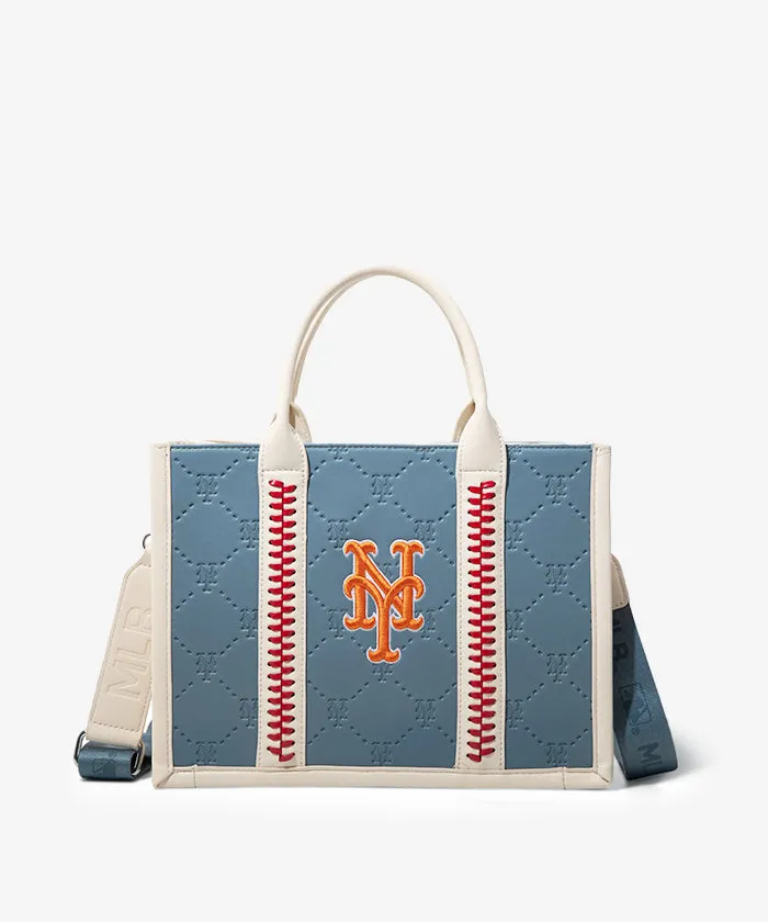 MLB Leather Stitched Tote Bag