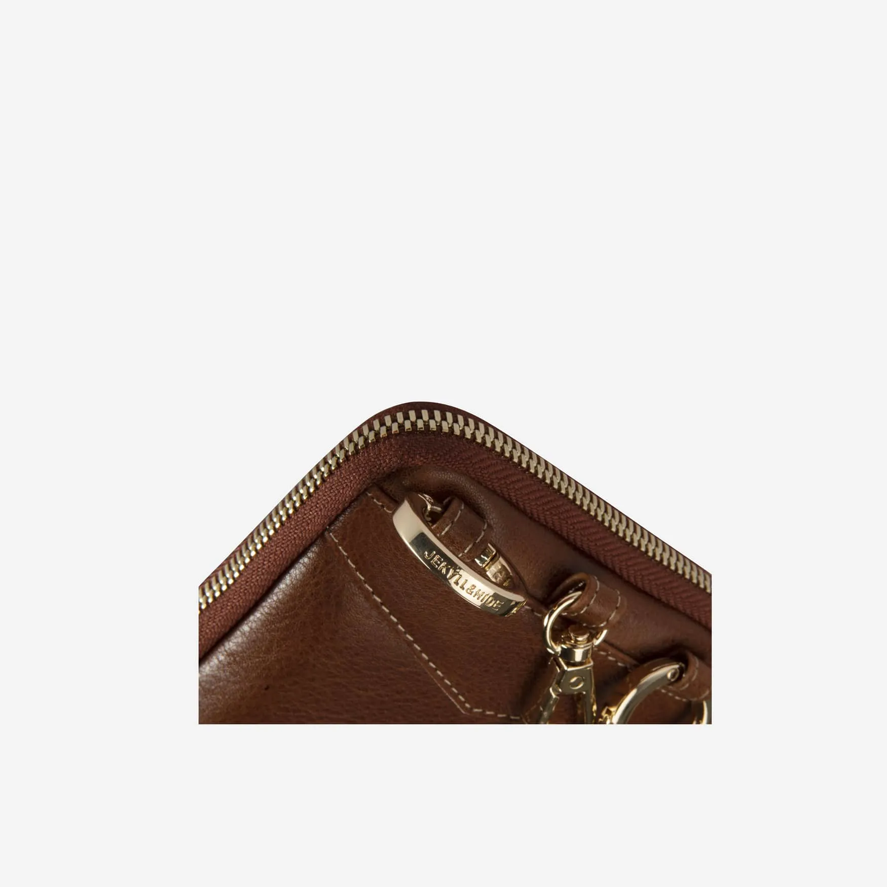 Mobile Phone Pouch With Strap, Tan