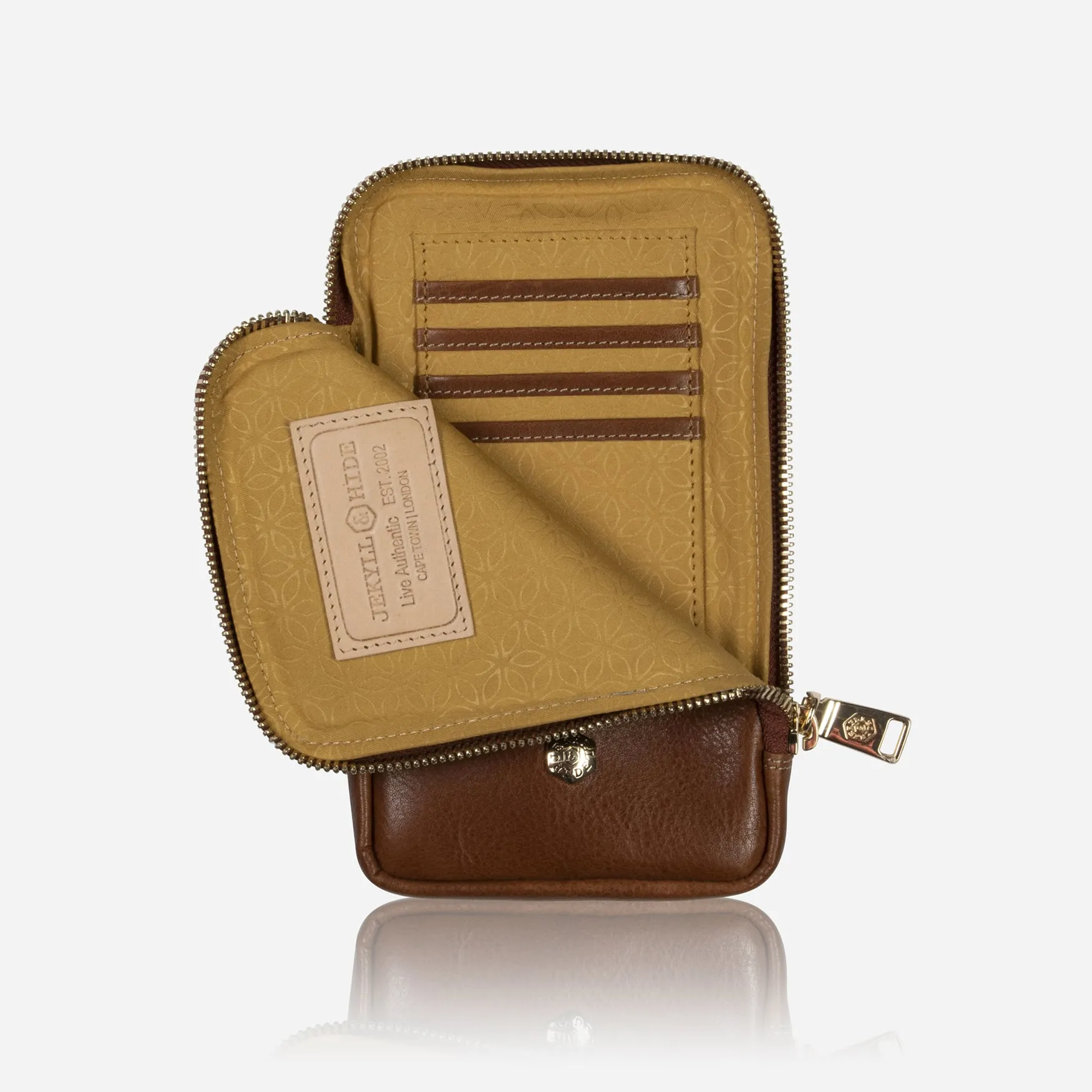 Mobile Phone Pouch With Strap, Tan