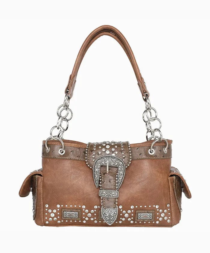 Montana West Buckle Collection Concealed Carry Satchel