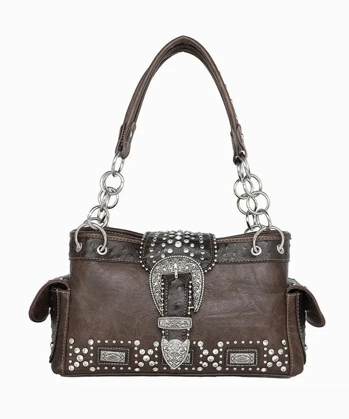 Montana West Buckle Collection Concealed Carry Satchel