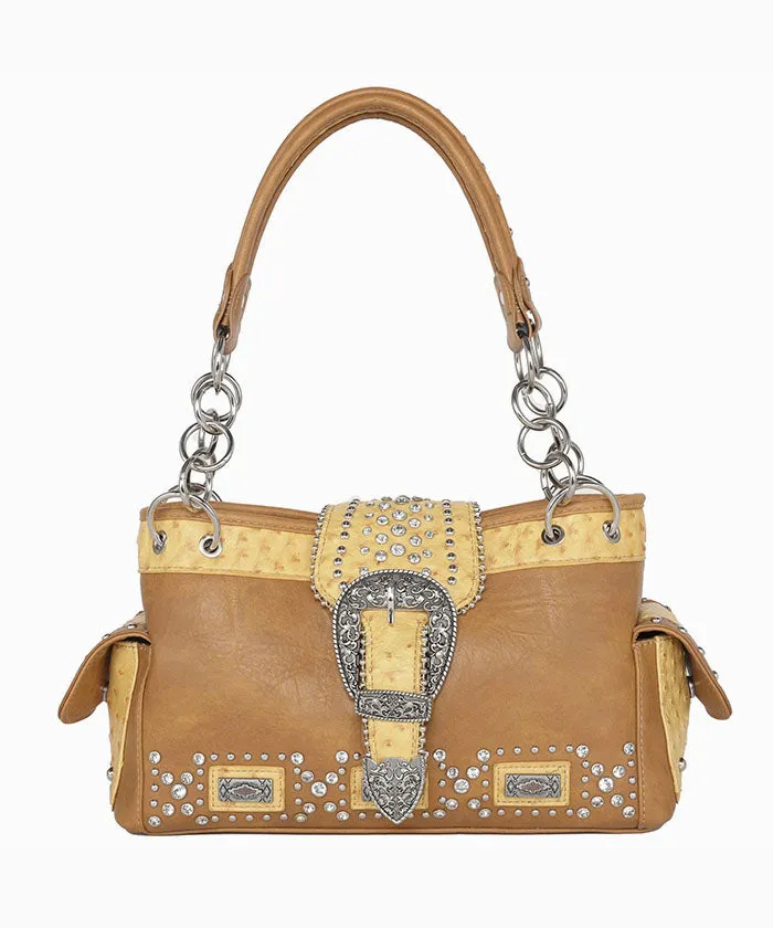 Montana West Buckle Collection Concealed Carry Satchel