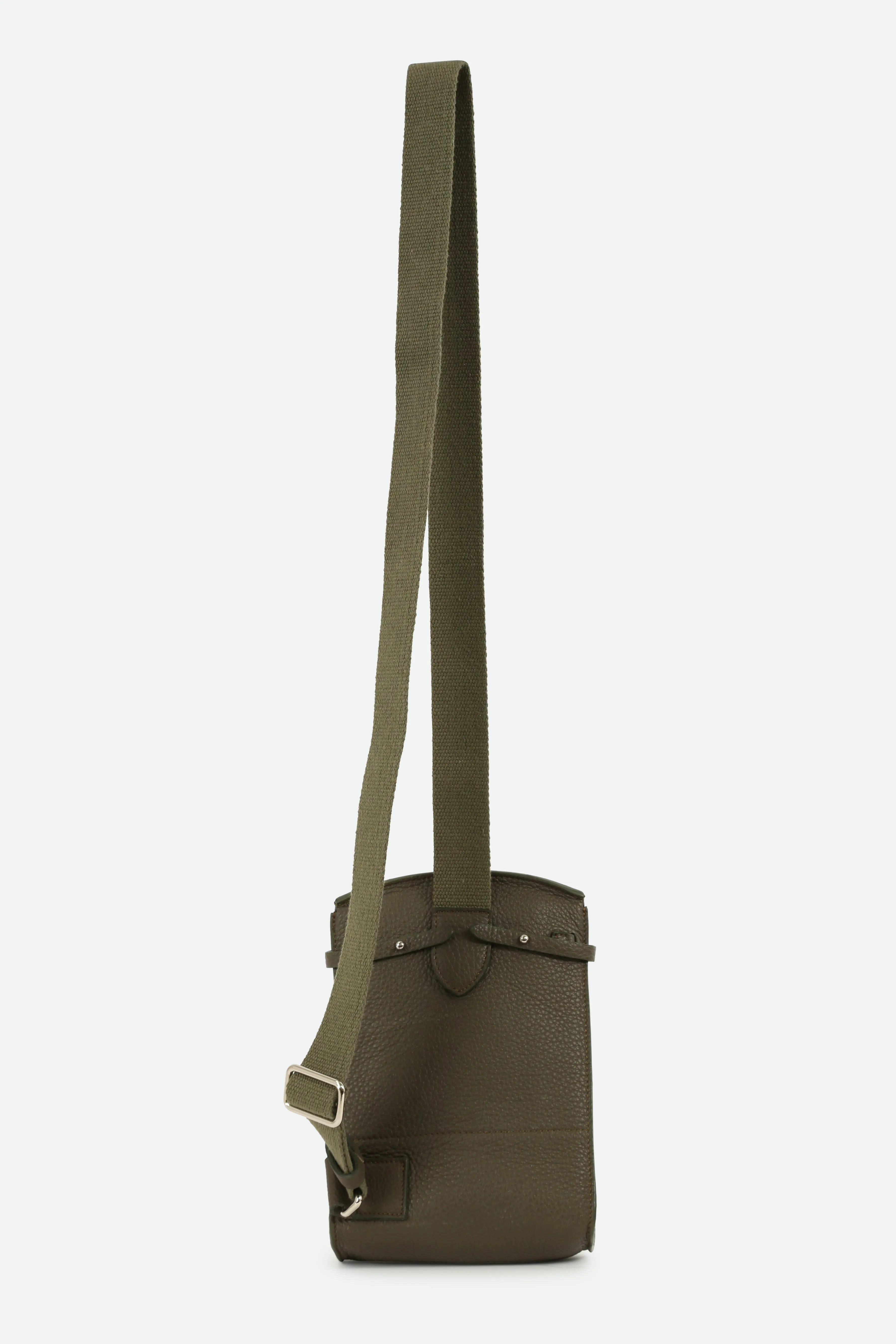 MONZA ITALIAN LEATHER CROSSBODY OLIVE