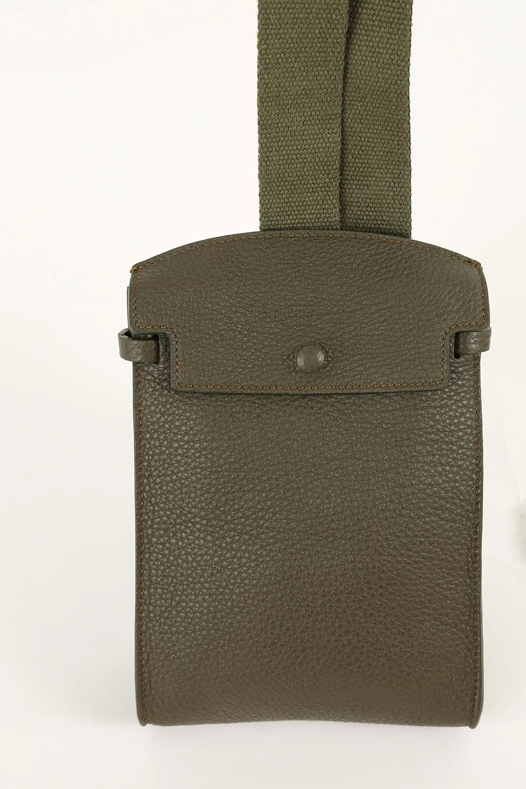 MONZA ITALIAN LEATHER CROSSBODY OLIVE