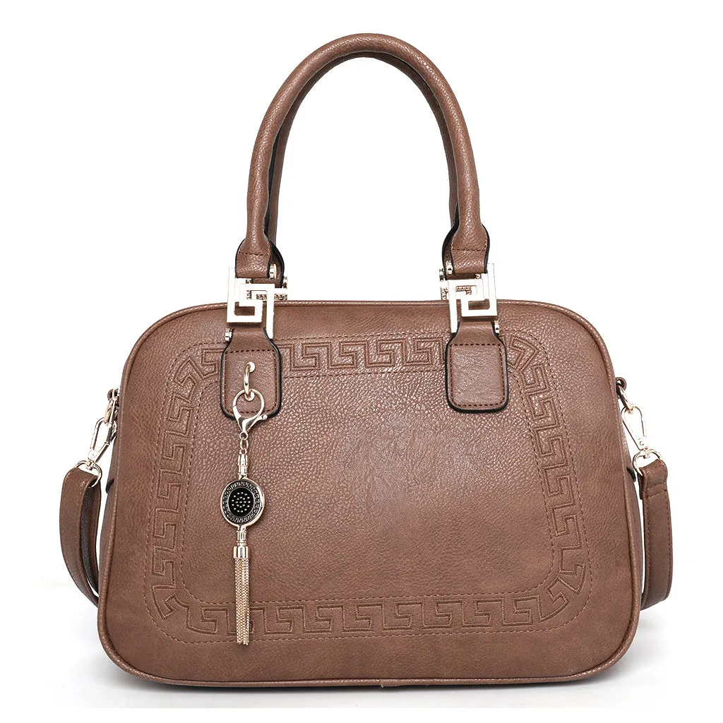 MWC-041 Montana West Basic Satchel/Crossbody - Brown