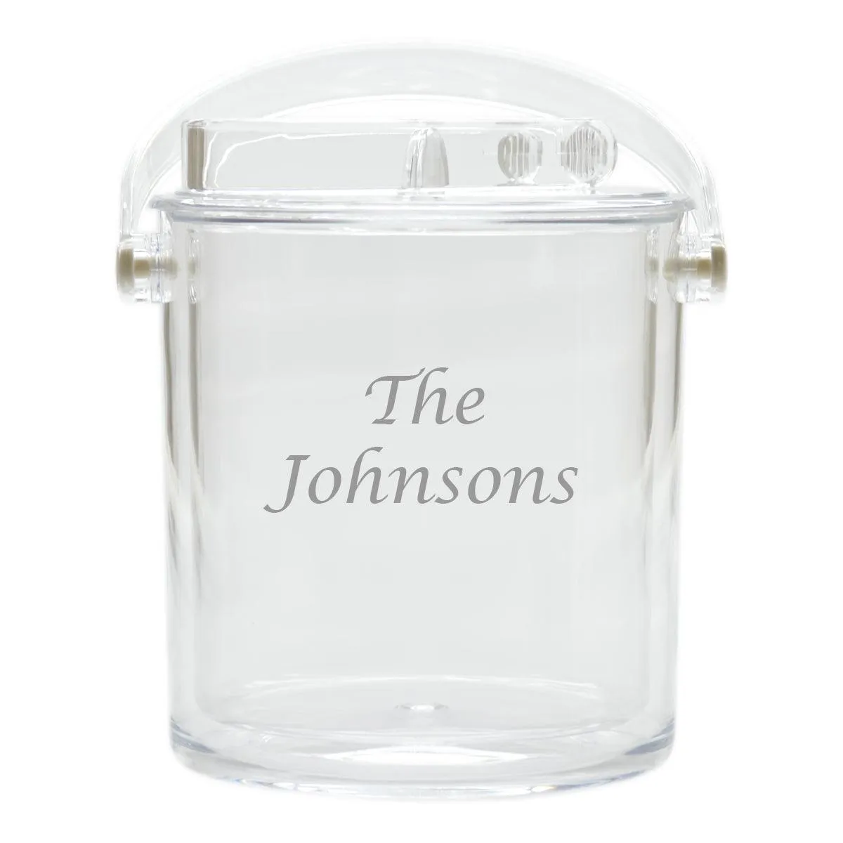 Personalized Ice Bucket with Tongs