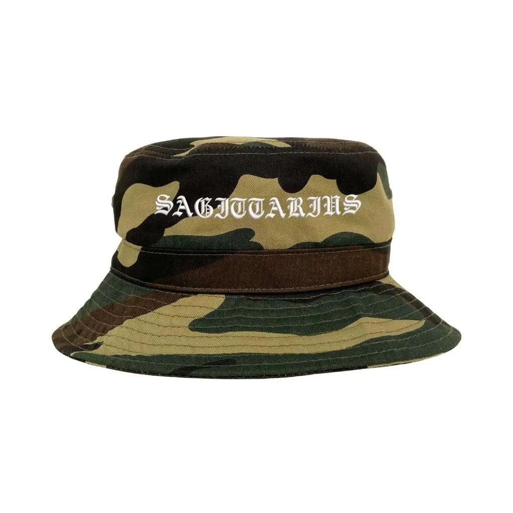 Sagittarius Old English Bucket Hat