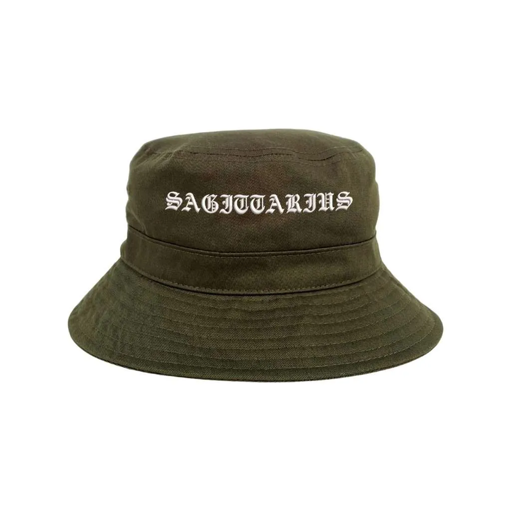 Sagittarius Old English Bucket Hat