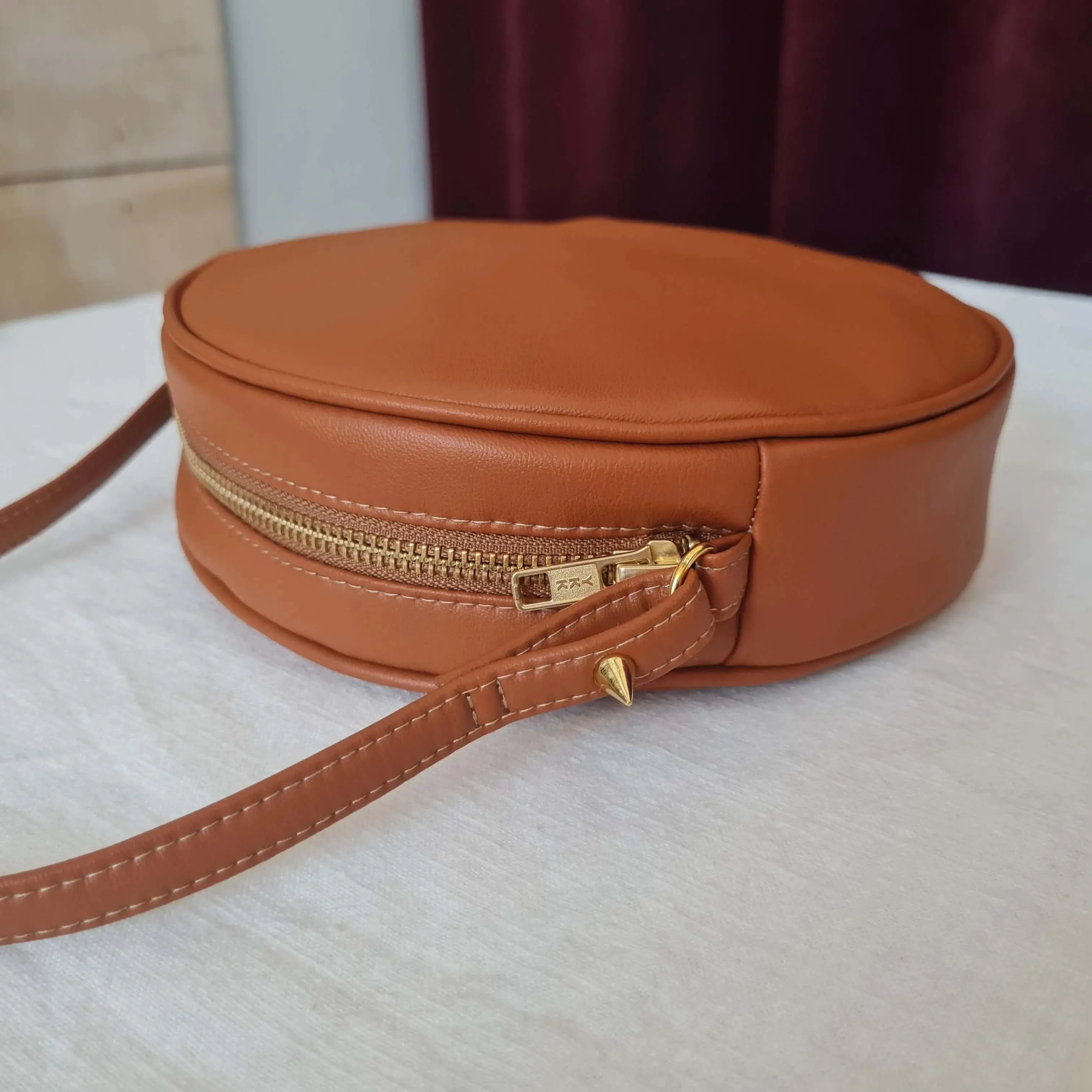 Sevigny - Apple Leather Crossbody Vegan Bag