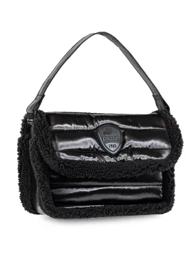 Shearling Puffy Shoulder Bag