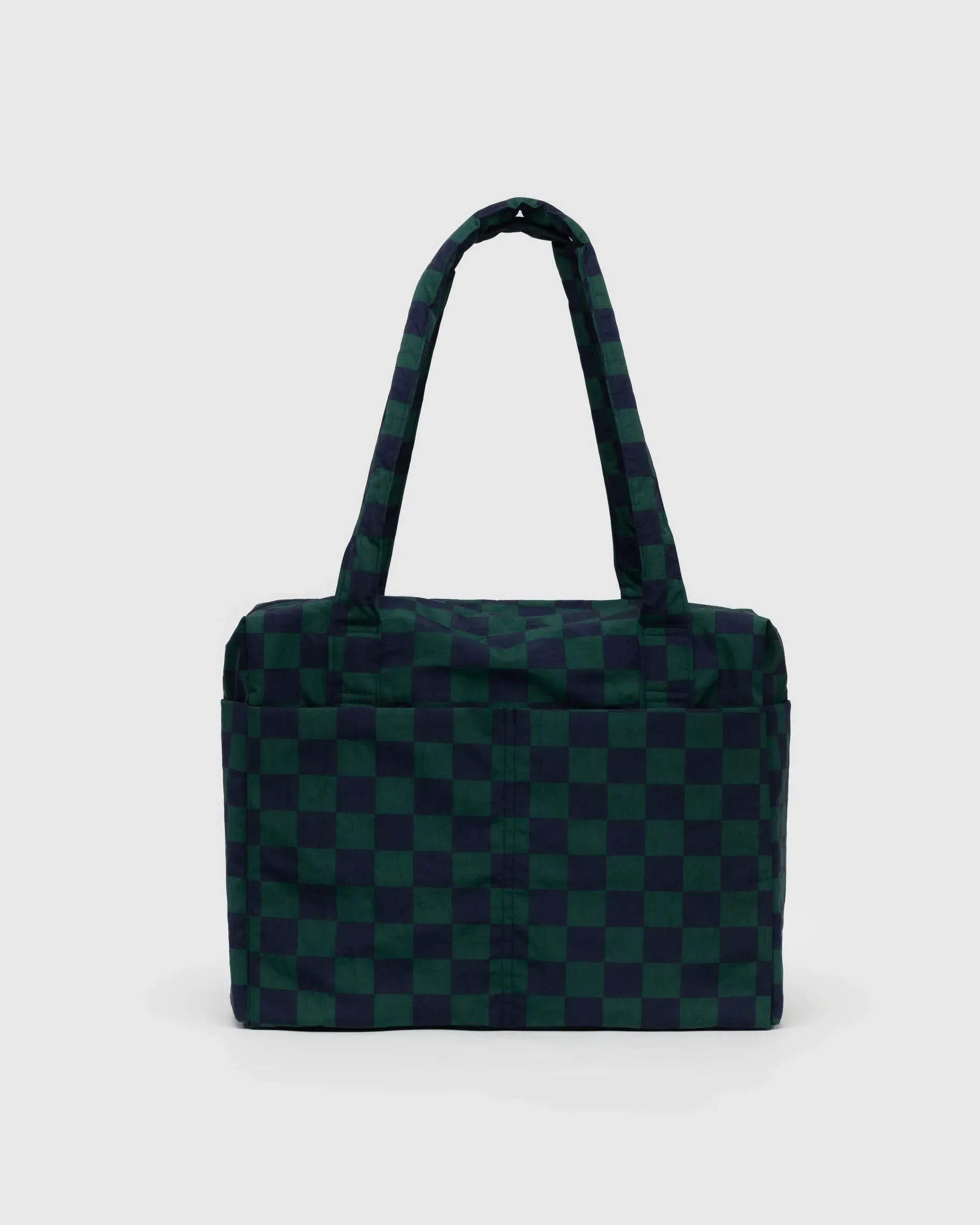 Small Cloud Carry-On - Navy Green Check