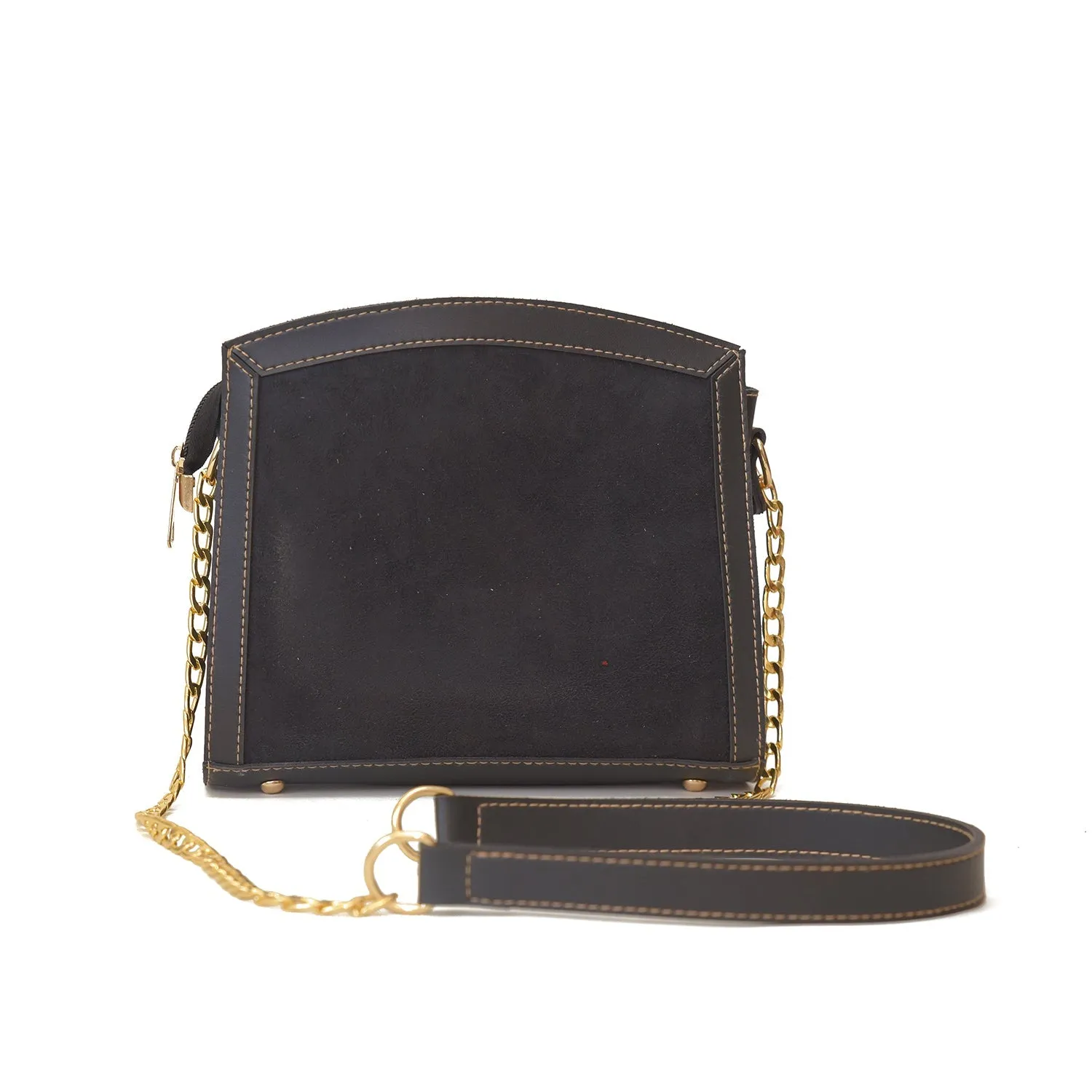 Sonic crossbody black bag