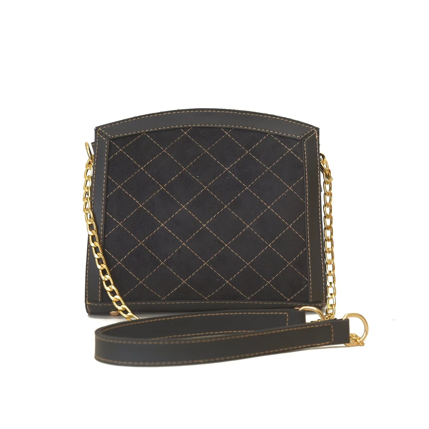 Sonic crossbody black bag