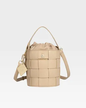 Tan Brown Mini Bucket Bag