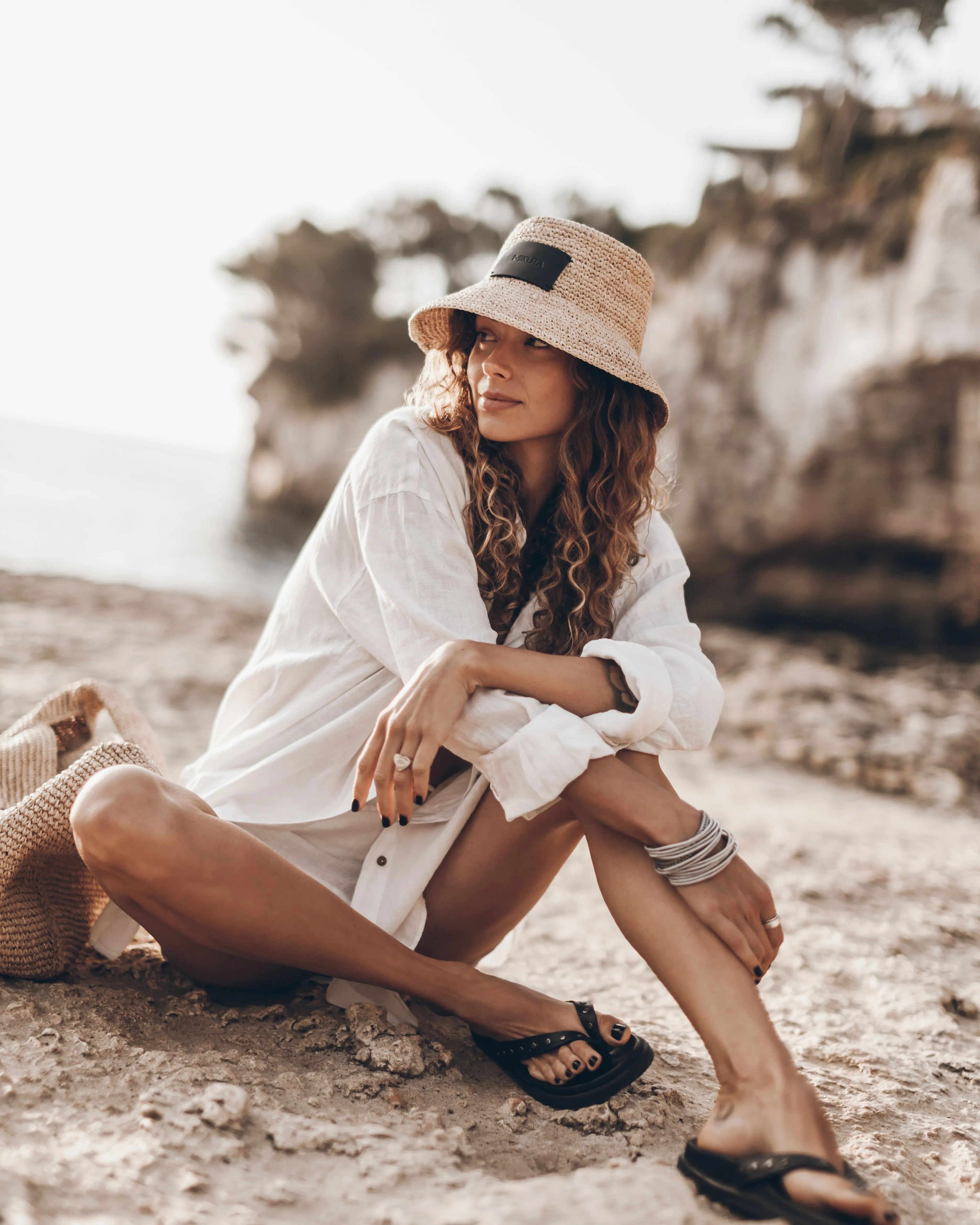 The Natural Raffia Bucket Hat