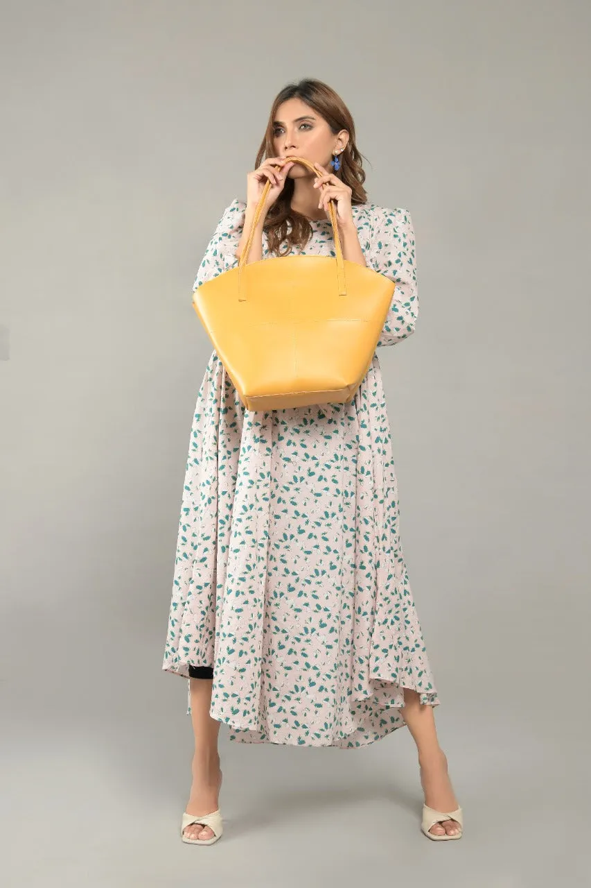 TOTE SHOULDER YELLOW BAG