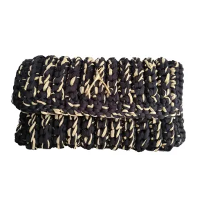 Wishbone Raffia Clutch