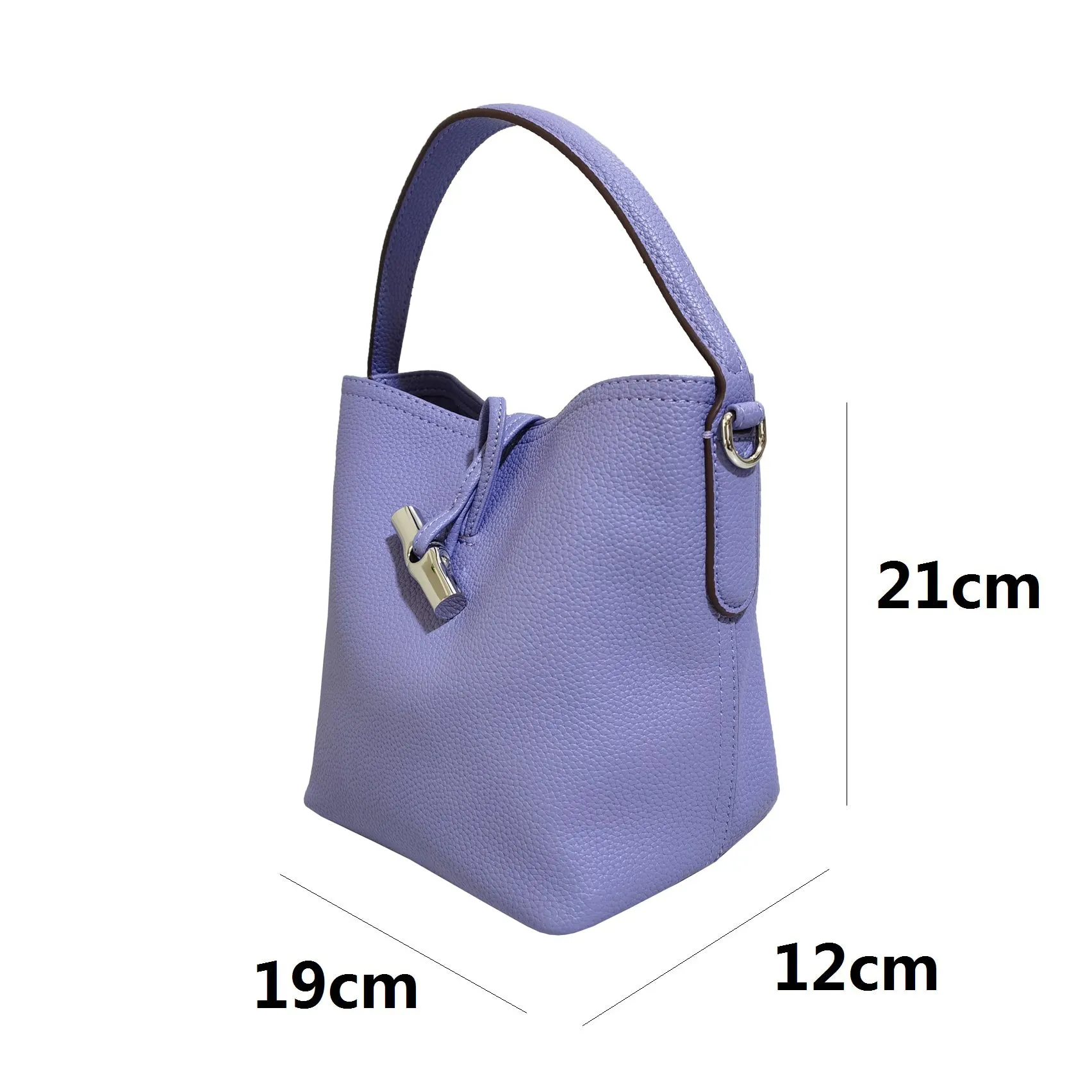 Elegant Womens Genuine Cowhide Leather Bucket Bag V2 - Stylish, Durable, and Versatile