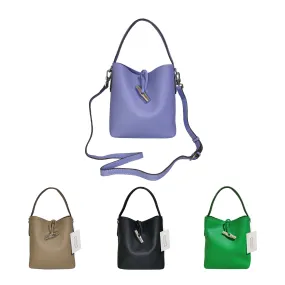 Elegant Womens Genuine Cowhide Leather Bucket Bag V2 - Stylish, Durable, and Versatile